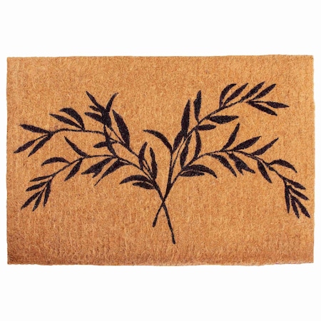 Calloway Mills Entrance Mat, Coir, Natural, Black 106352436